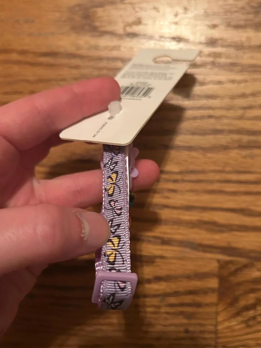 Whisker City Purple Butterfly Flavored Easy Release Adjustable Cat Collar - NWT